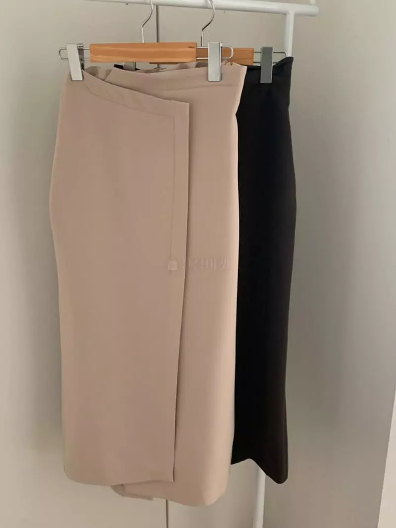 Renouveau - Korean Women Fashion - #momslook - Unbal Skirt - 5
