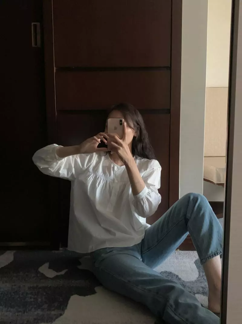 Renouveau - Korean Women Fashion - #momslook - Rubber Blouse - 9