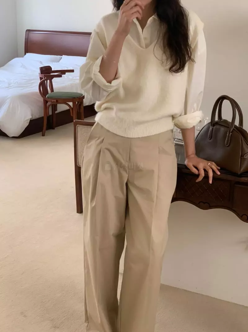 Renouveau - Korean Women Fashion - #momslook - Brush Vest - 2