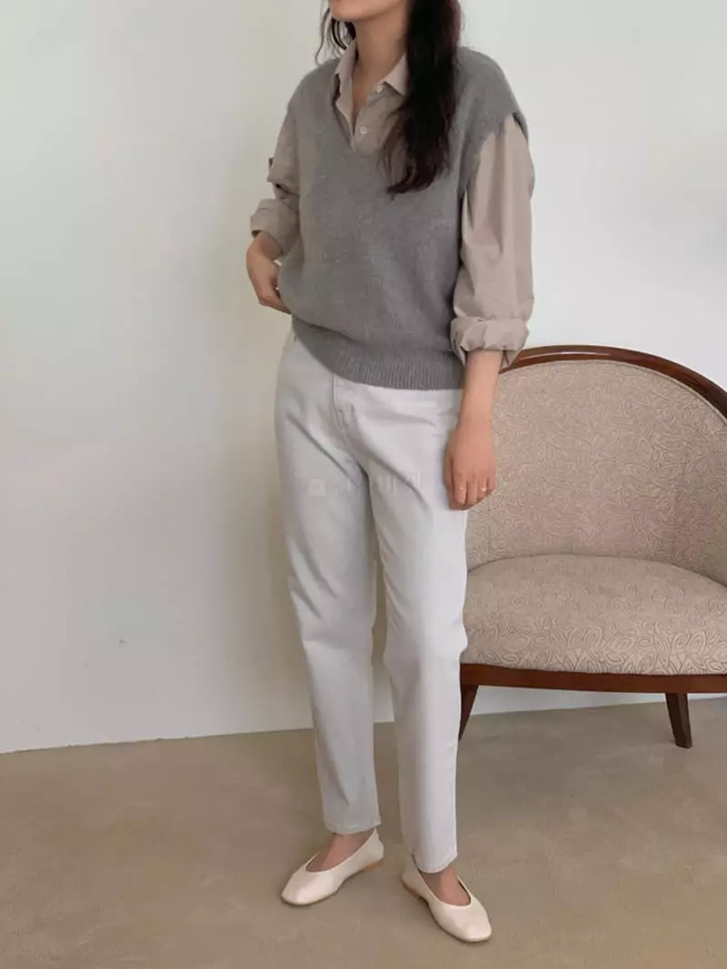 Renouveau - Korean Women Fashion - #momslook - Brush Vest - 6