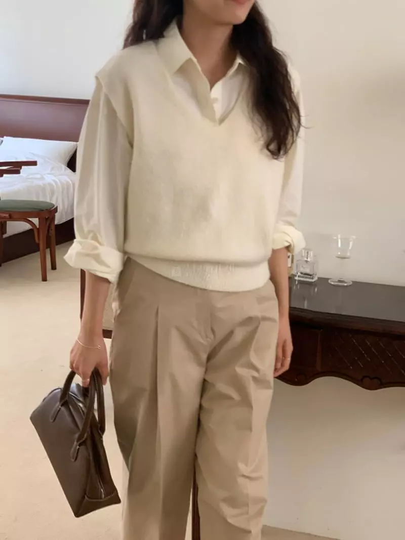 Renouveau - Korean Women Fashion - #momslook - Brush Vest - 9