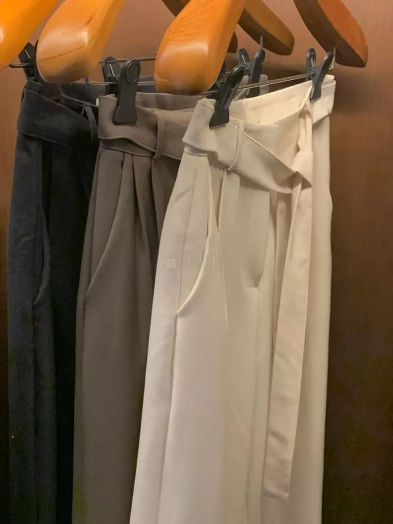 Renouveau - Korean Women Fashion - #momslook - Belt Pants - 3