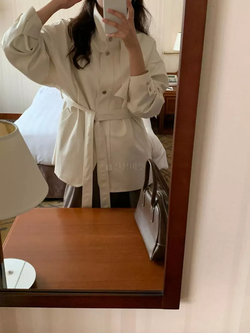 Renouveau - Korean Women Fashion - #restrostyle - Trench Field Jacket - 3