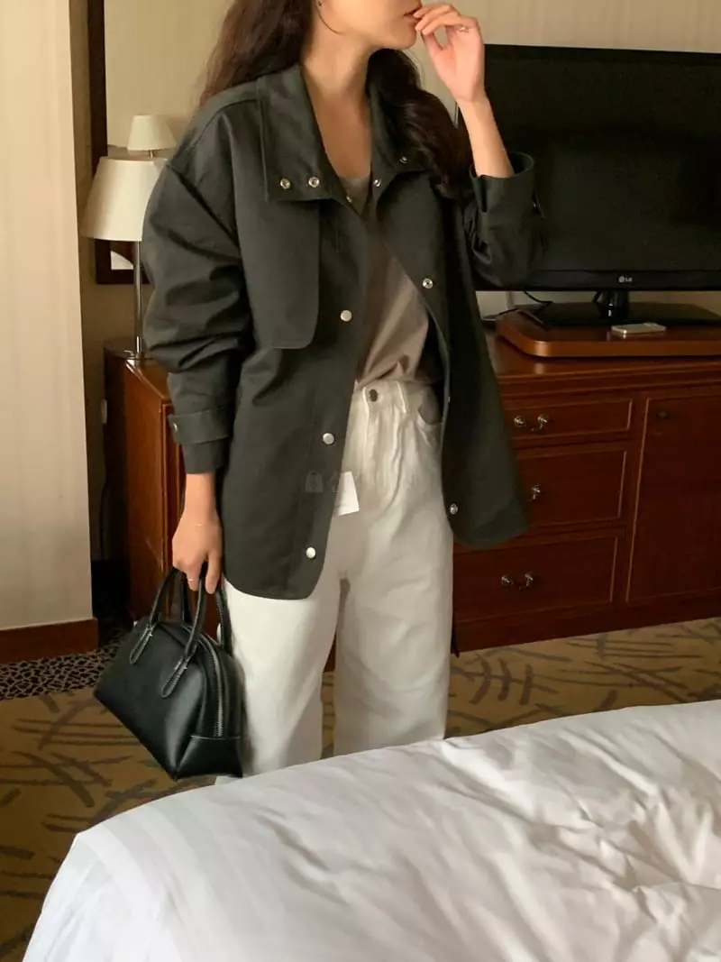 Renouveau - Korean Women Fashion - #shopsmall - Trench Field Jacket - 5