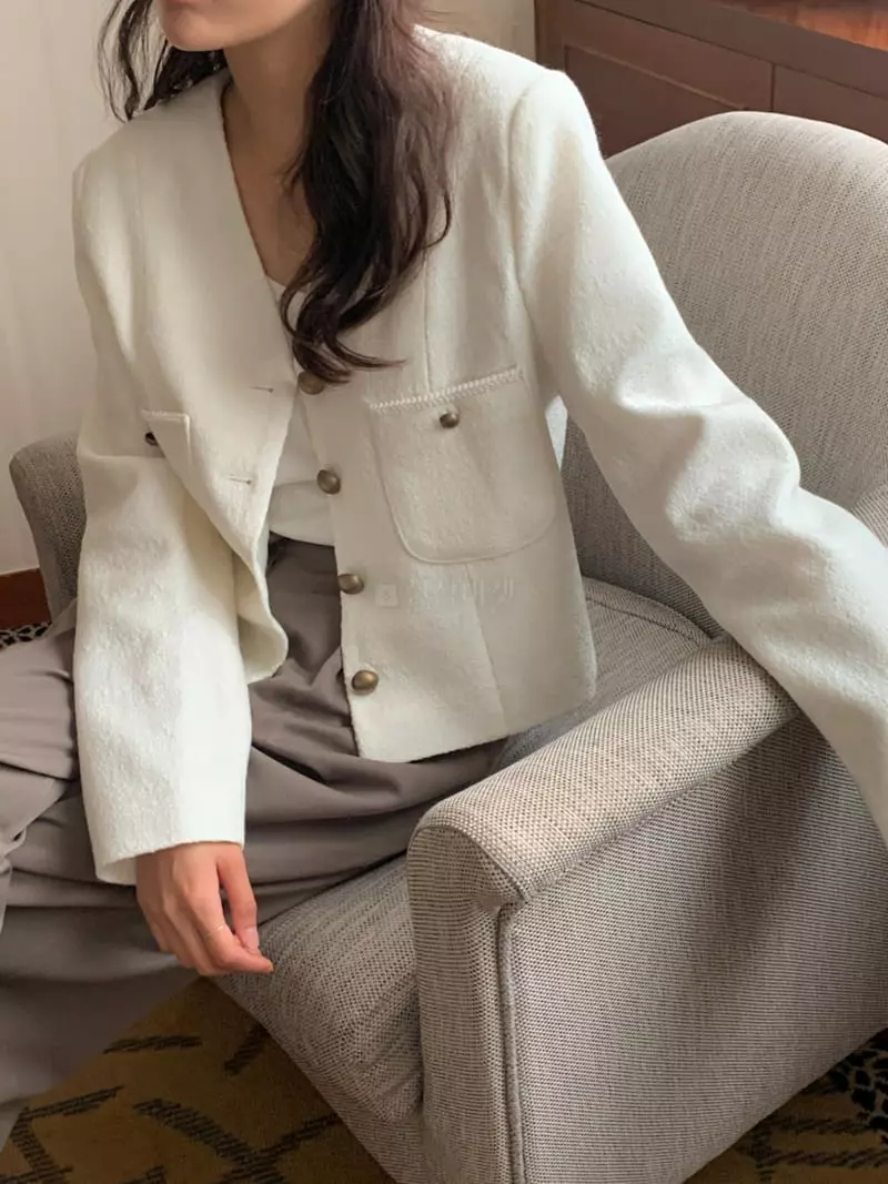 Renouveau - Korean Women Fashion - #shopsmall - Lace Twid JAcket - 9
