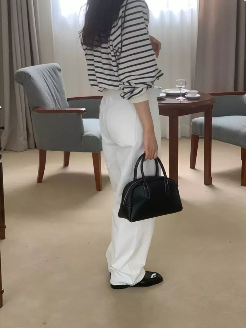 Renouveau - Korean Women Fashion - #thatsdarling - Cream Jeans - 5