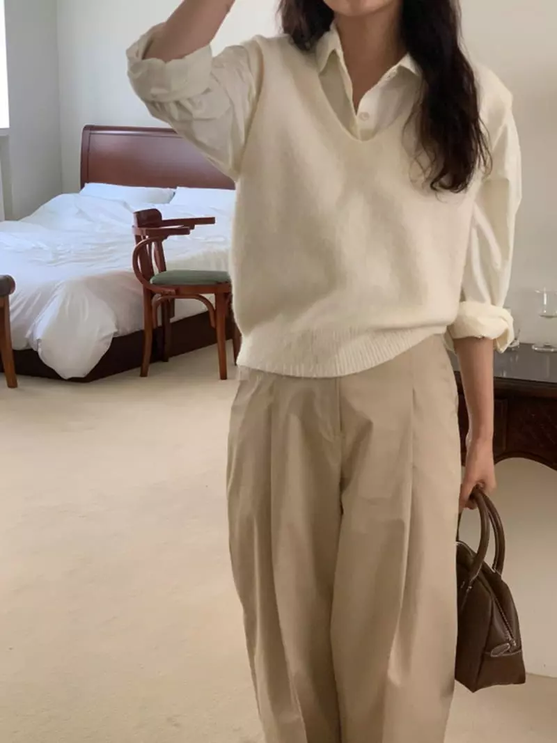 Renouveau - Korean Women Fashion - #vintageinspired - Brush Vest - 12