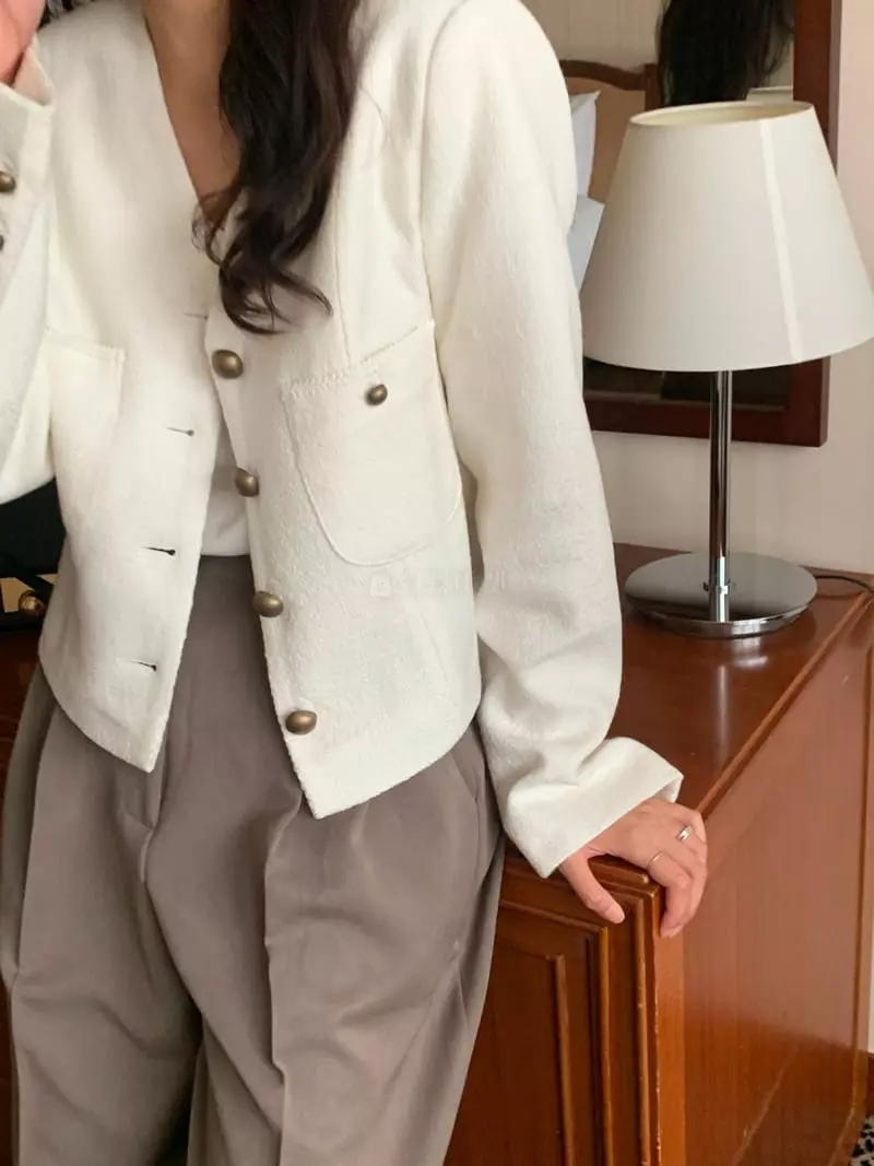 Renouveau - Korean Women Fashion - #womensfashion - Lace Twid JAcket - 4