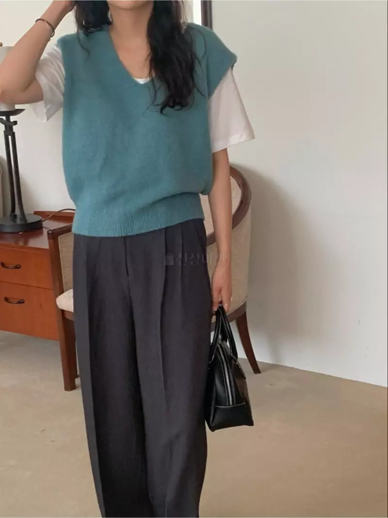 Renouveau - Korean Women Fashion - #womensfashion - Brush Vest - 2