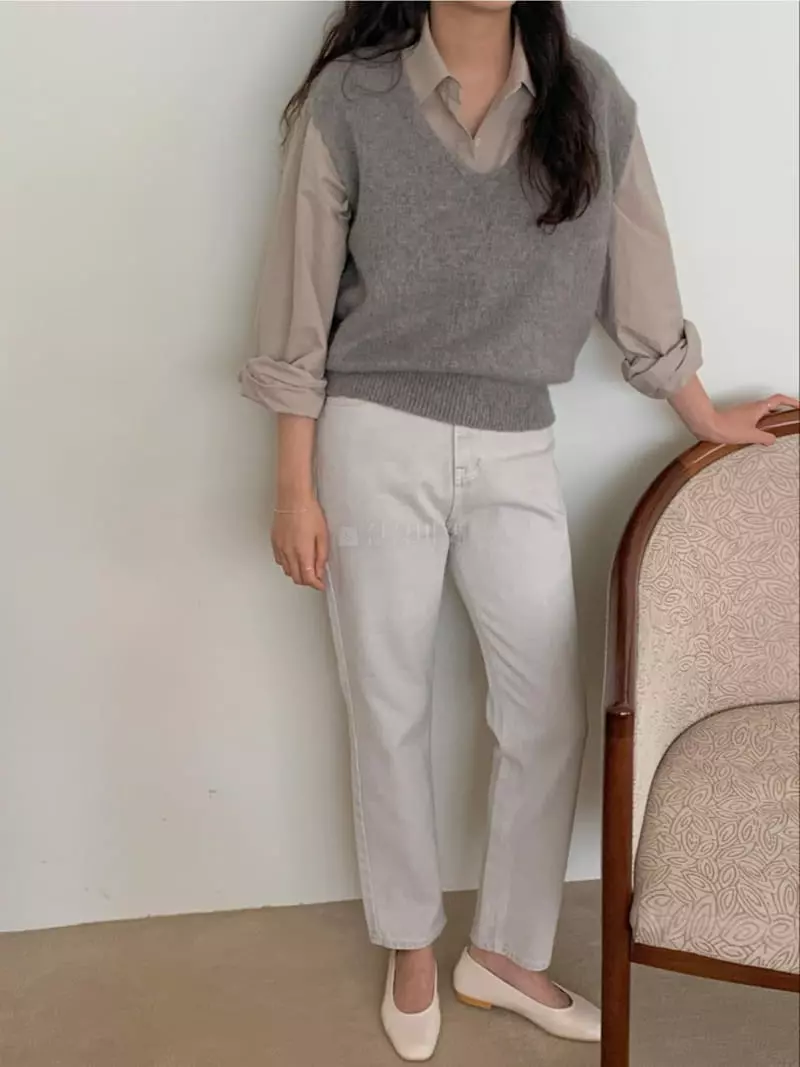 Renouveau - Korean Women Fashion - #momslook - Brush Vest - 4
