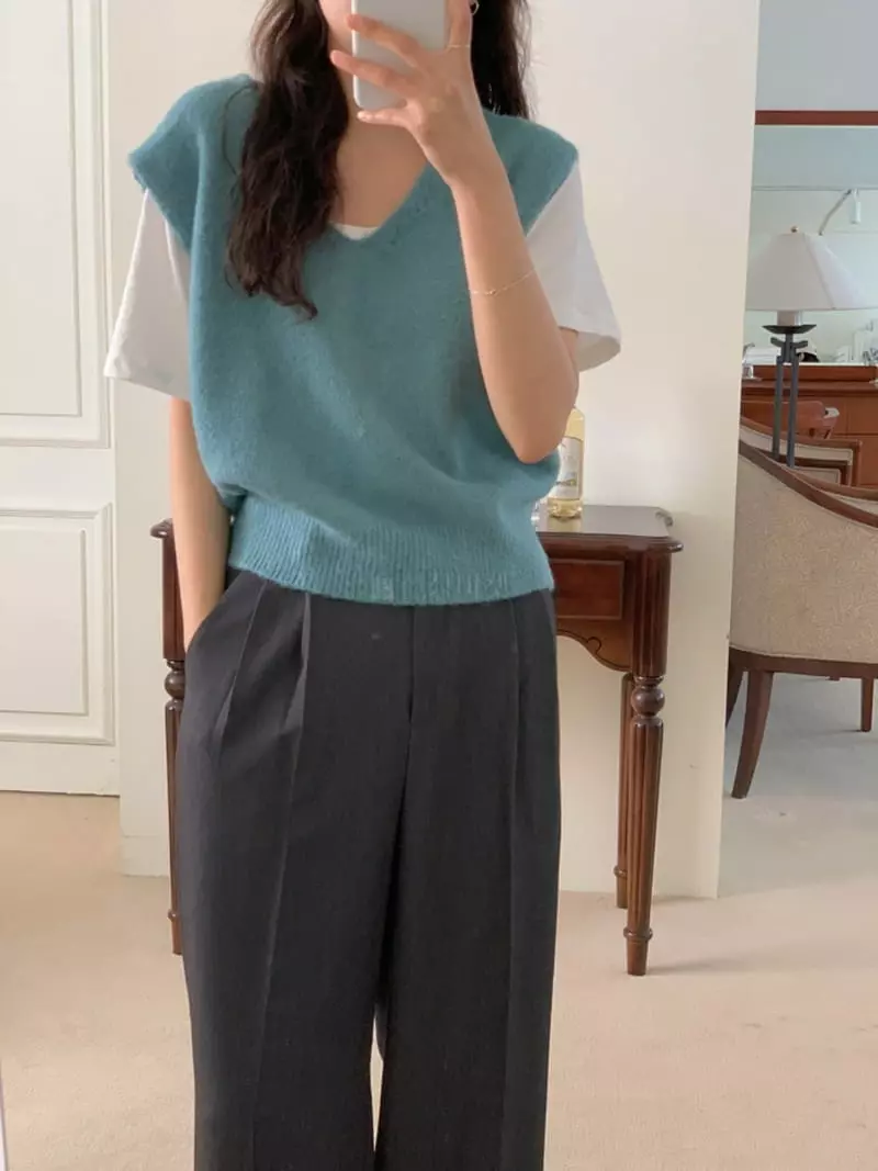 Renouveau - Korean Women Fashion - #womensfashion - Brush Vest - 6