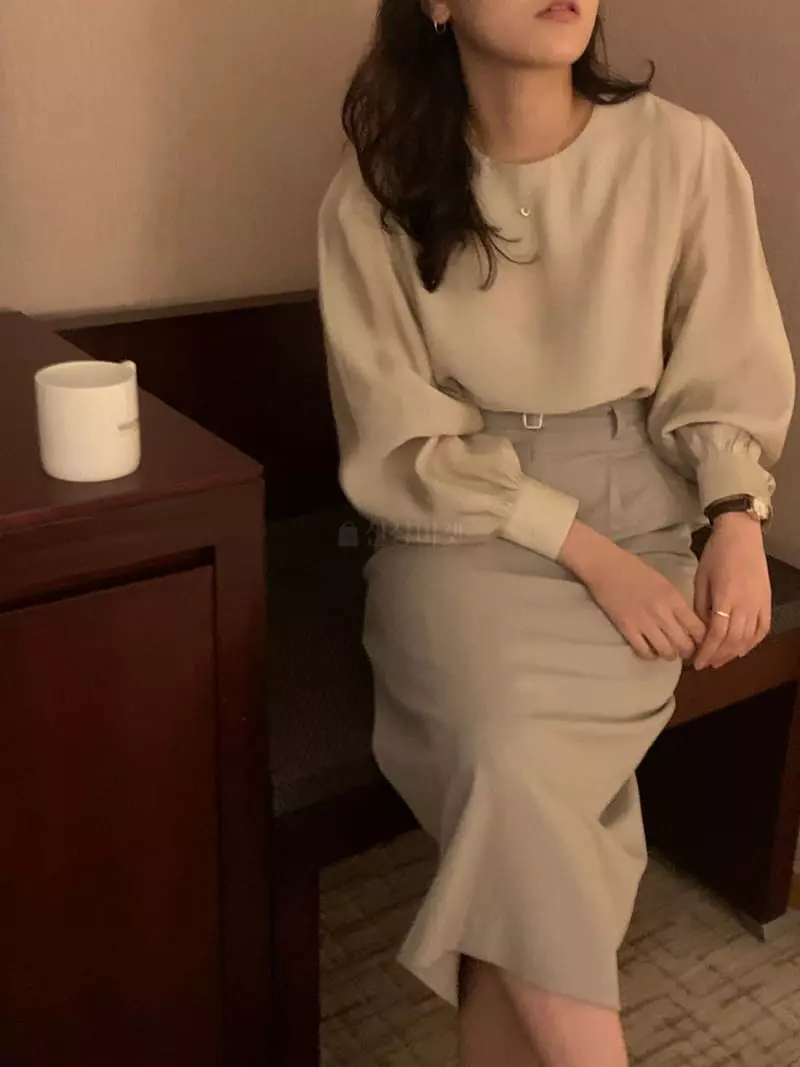 Renouveau - Korean Women Fashion - #womensfashion - Silky Blouse - 8