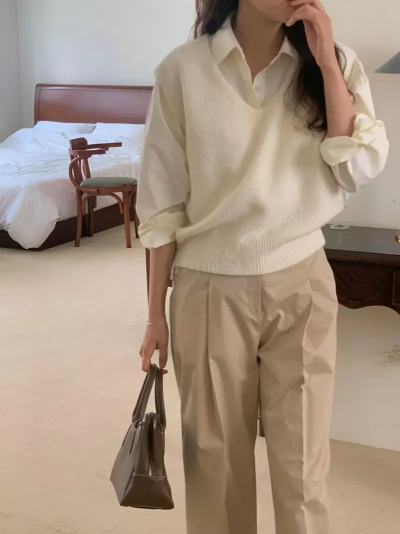 Renouveau - Korean Women Fashion - #womensfashion - Brush Vest