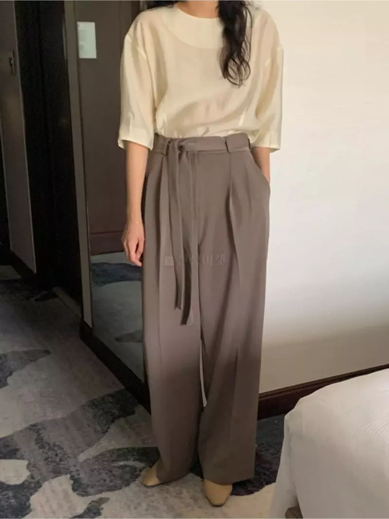 Renouveau - Korean Women Fashion - #womensfashion - Belt Pants - 2