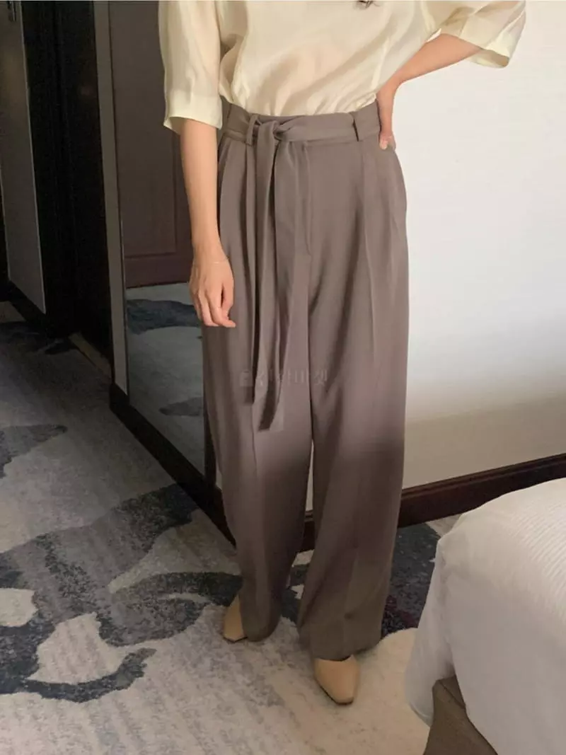 Renouveau - Korean Women Fashion - #womensfashion - Belt Pants - 6