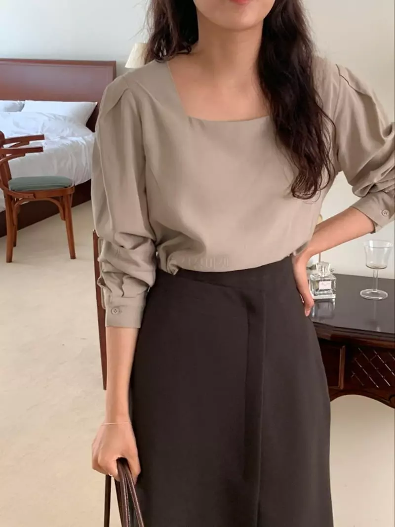 Renouveau - Korean Women Fashion - #womensfashion - Milk Blouse