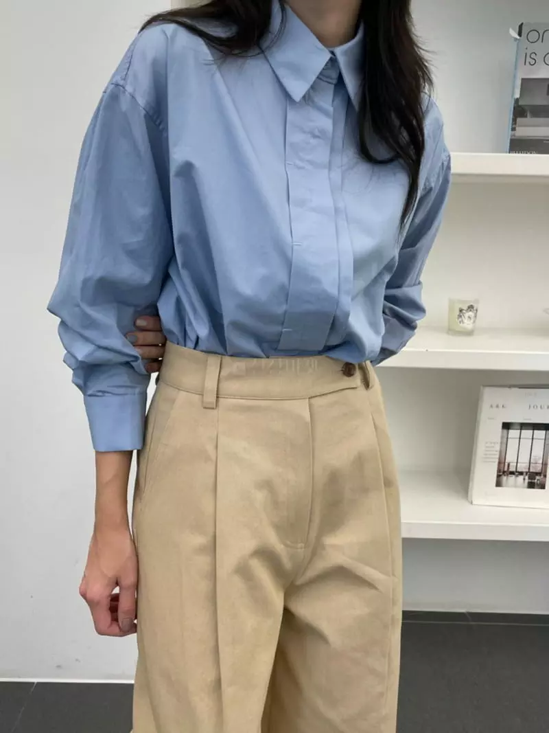 Reve - Korean Women Fashion - #momslook - Pintuck Shirt - 7