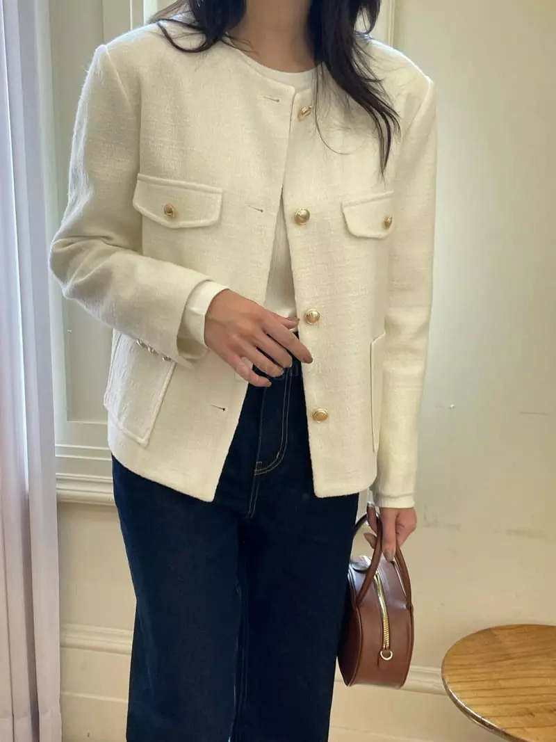 Reve - Korean Women Fashion - #momslook - Twid Jacket - 10