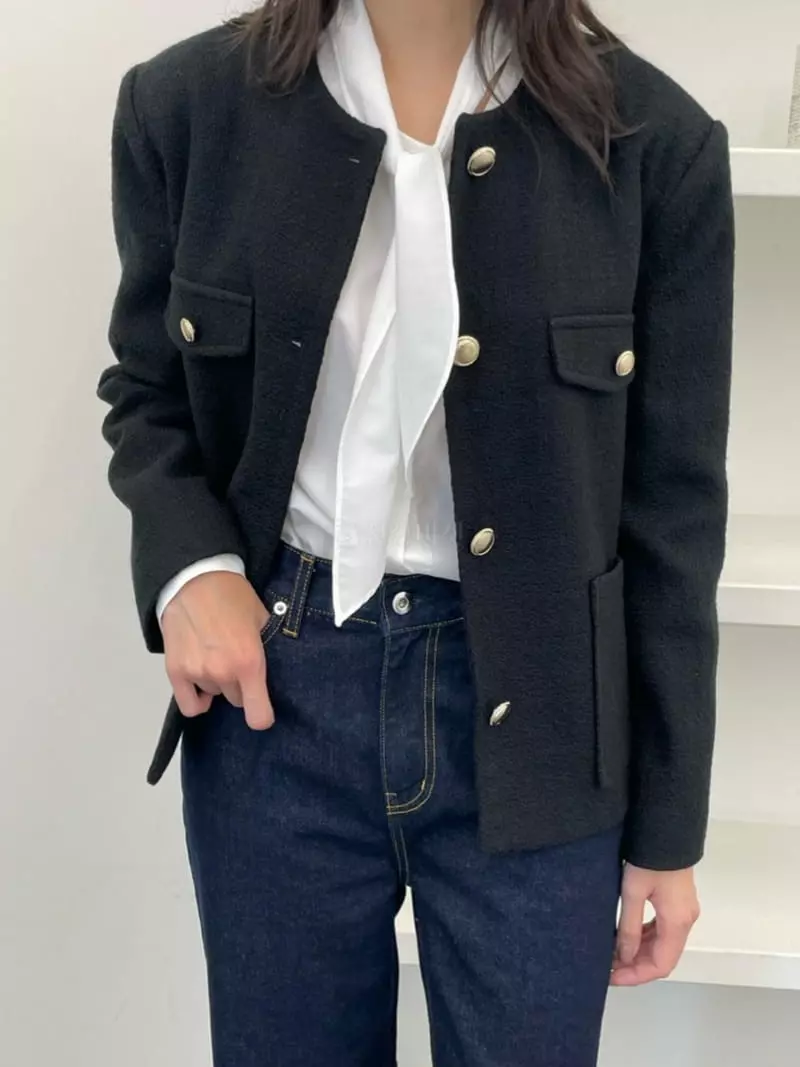 Reve - Korean Women Fashion - #momslook - Twid Jacket - 2
