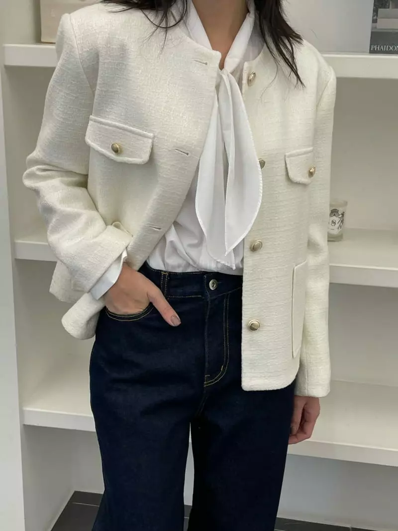 Reve - Korean Women Fashion - #momslook - Twid Jacket - 6