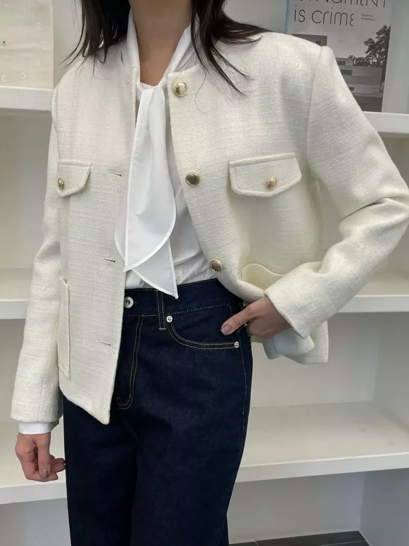 Reve - Korean Women Fashion - #momslook - Twid Jacket - 8