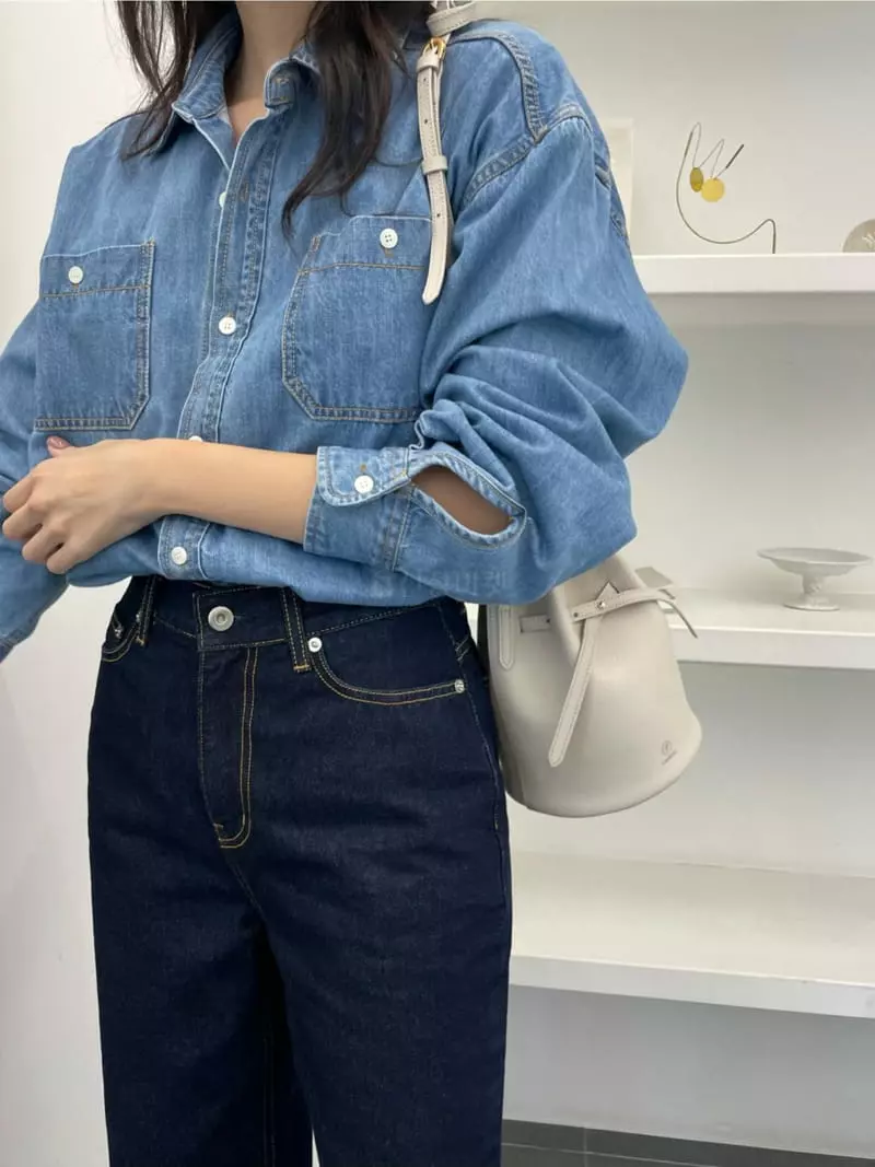 Reve - Korean Women Fashion - #momslook - Two Pocket Shirt - 5