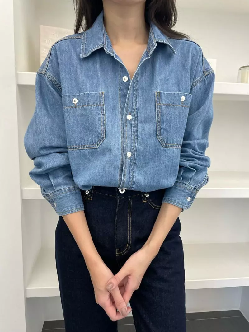 Reve - Korean Women Fashion - #momslook - Two Pocket Shirt - 9