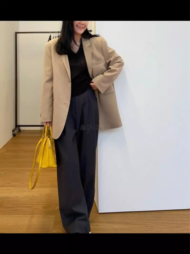 Reve - Korean Women Fashion - #momslook - Two Tuck Banding Pants - 8