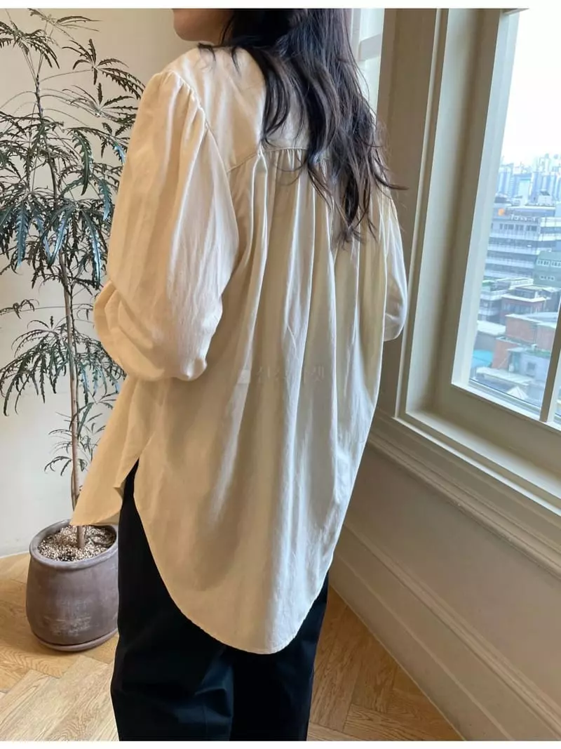 Reve - Korean Women Fashion - #momslook - China Puff Blouse - 12