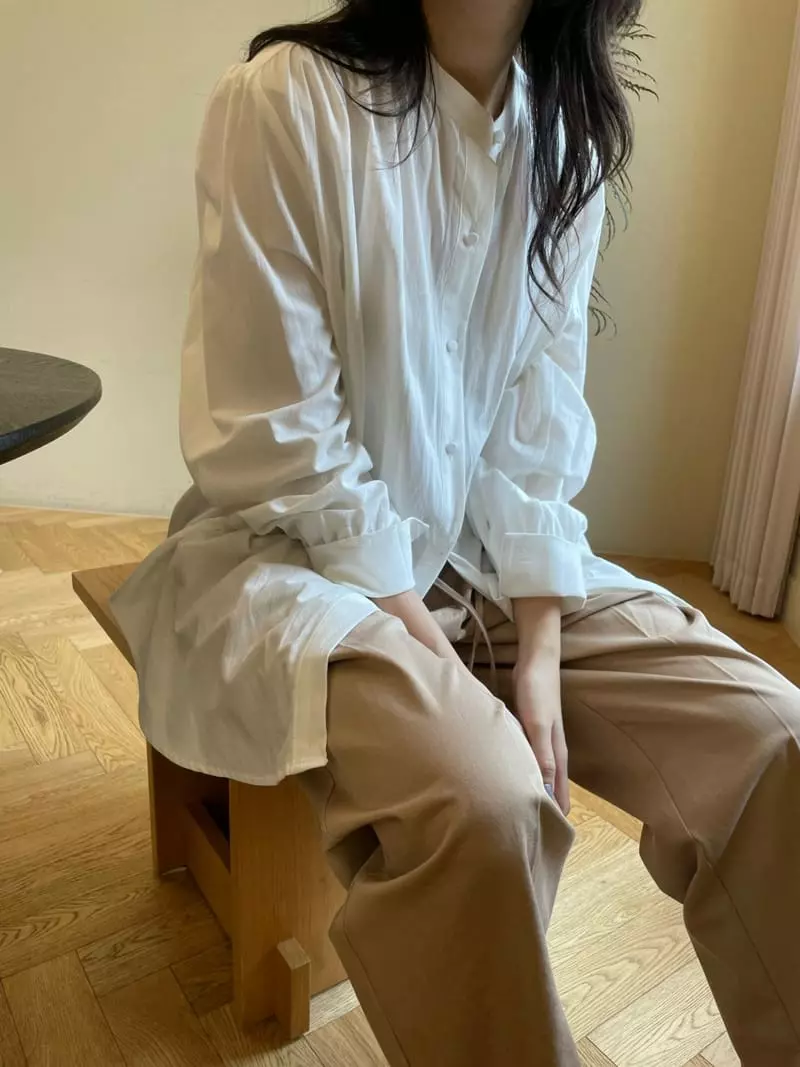 Reve - Korean Women Fashion - #momslook - China Puff Blouse - 5