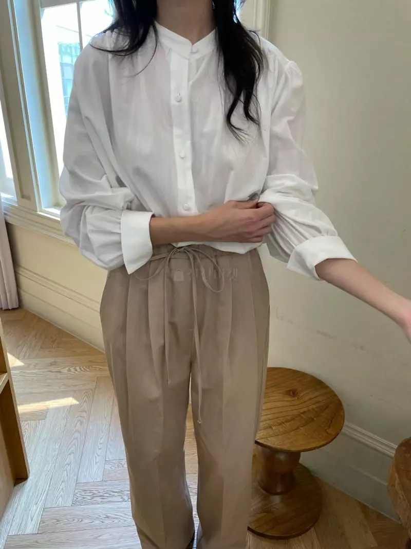 Reve - Korean Women Fashion - #momslook - China Puff Blouse - 9