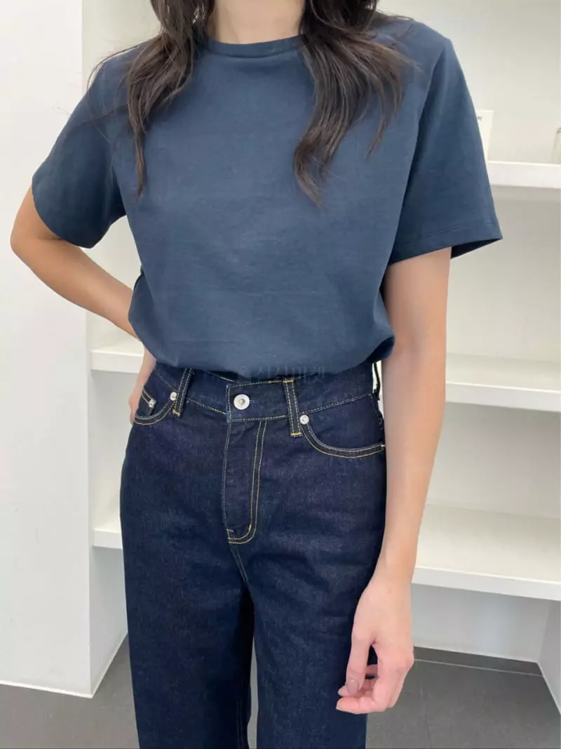 Reve - Korean Women Fashion - #momslook - Indigo Jeans - 10