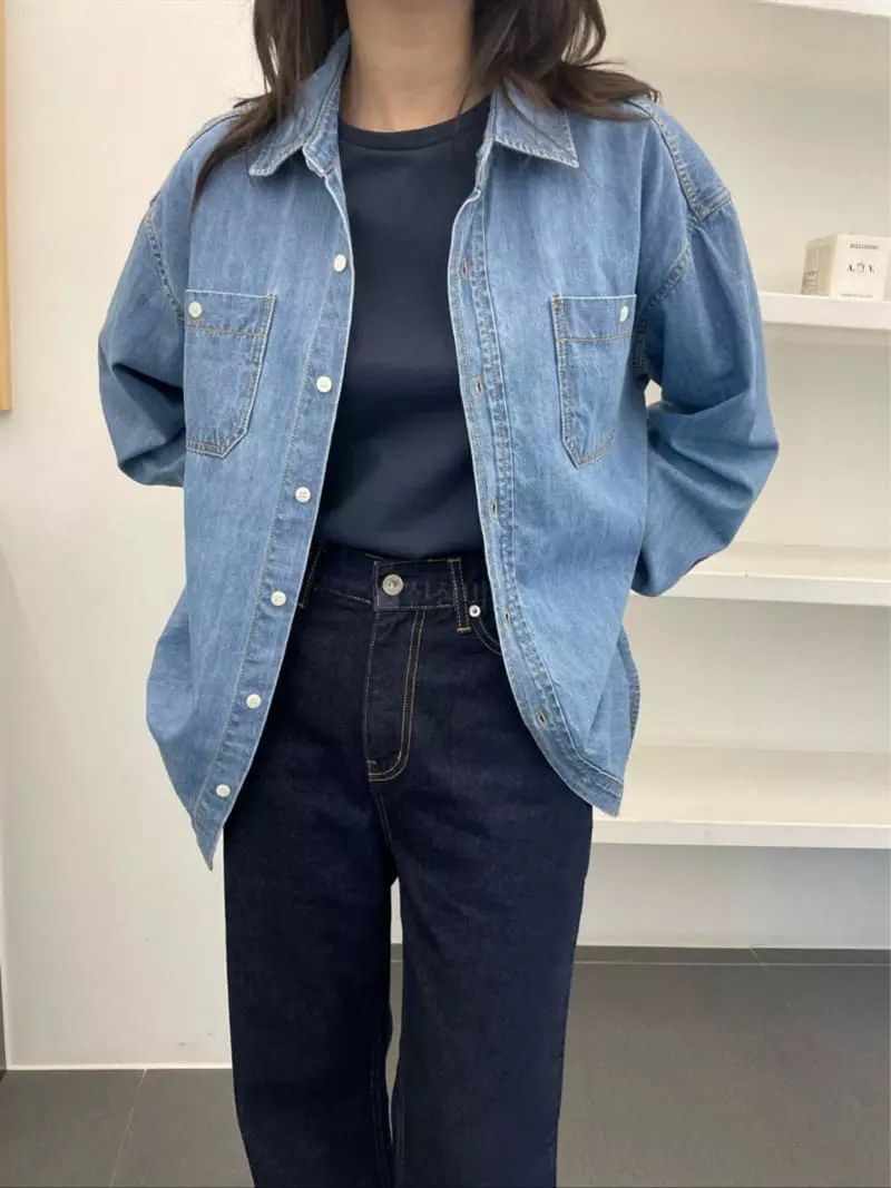 Reve - Korean Women Fashion - #momslook - Indigo Jeans - 12