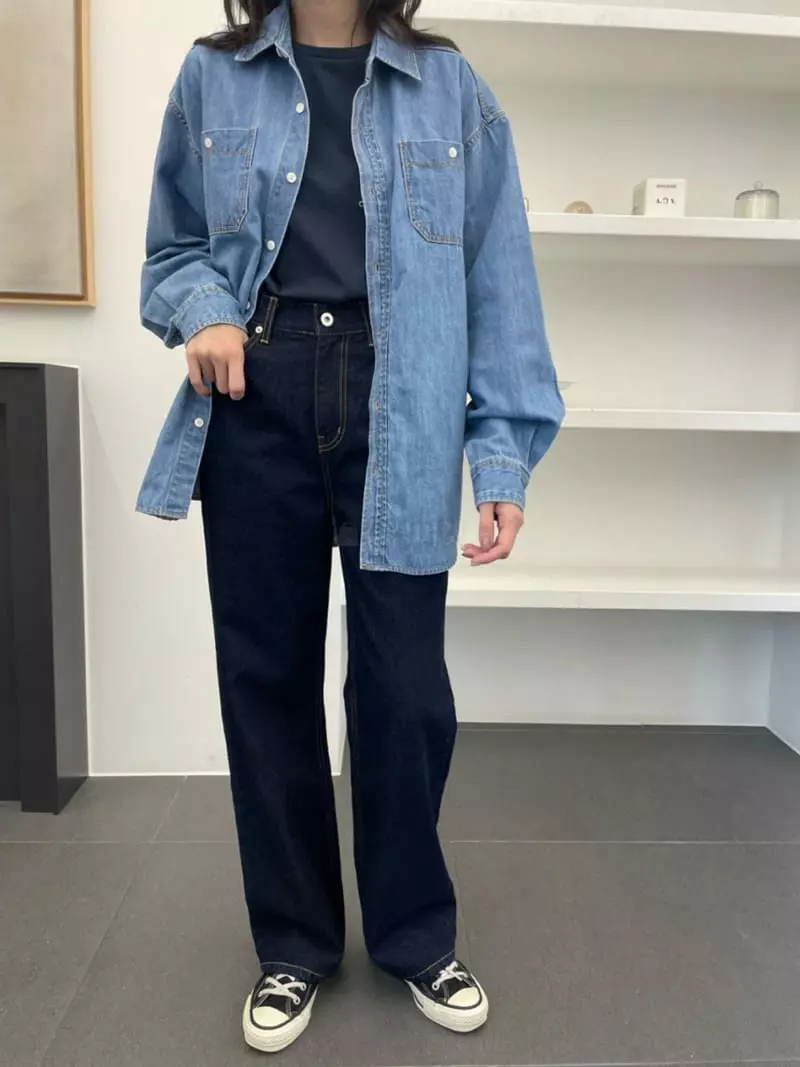 Reve - Korean Women Fashion - #momslook - Indigo Jeans - 2