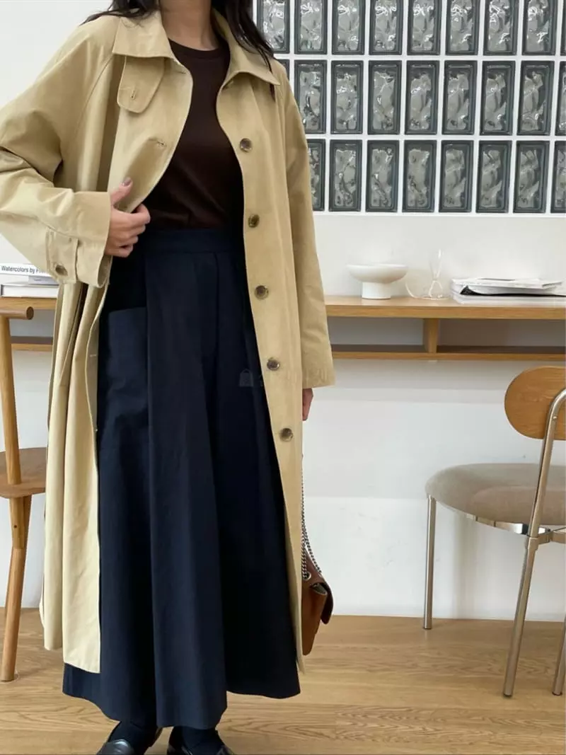 Reve - Korean Women Fashion - #momslook - Button Pocket Skirt - 6