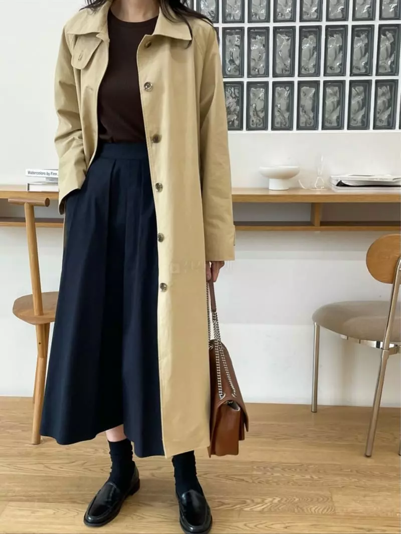 Reve - Korean Women Fashion - #momslook - Button Pocket Skirt - 8