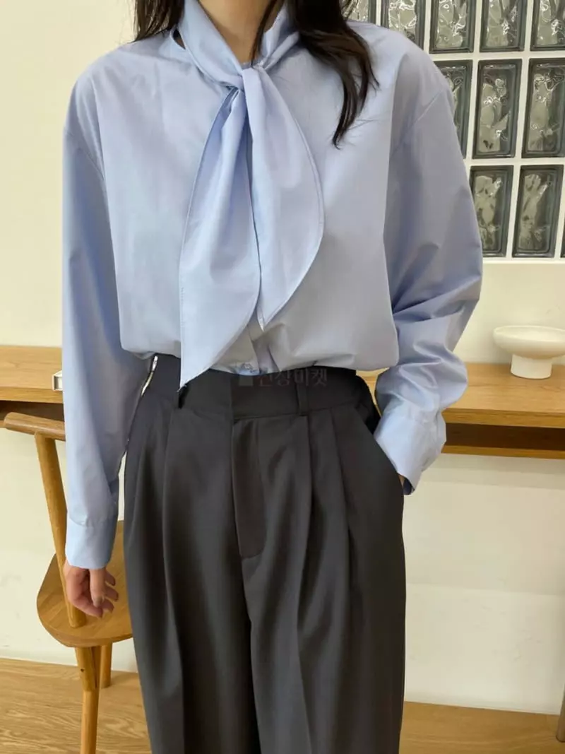 Reve - Korean Women Fashion - #momslook - Ribbon Blouse - 11