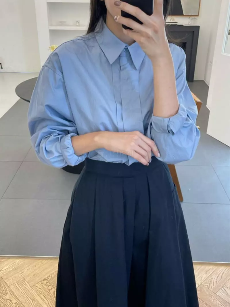 Reve - Korean Women Fashion - #thatsdarling - Pintuck Shirt