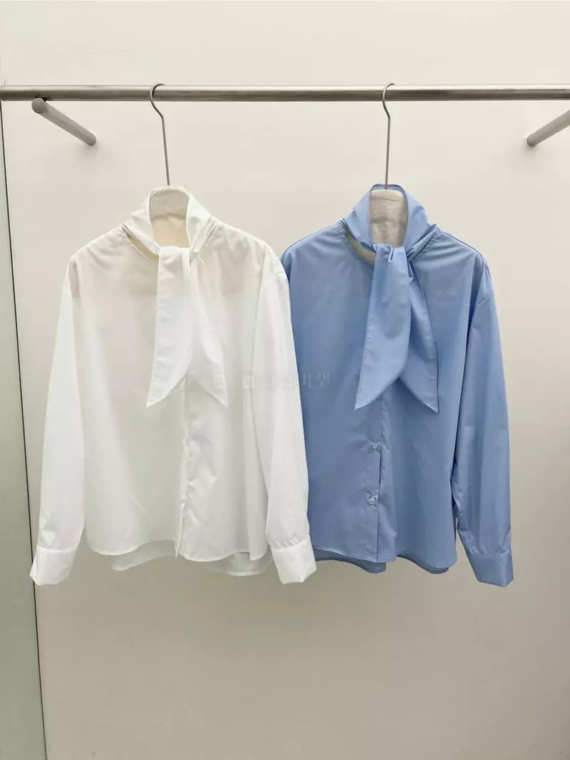 Reve - Korean Women Fashion - #thatsdarling - Ribbon Shirt - 10