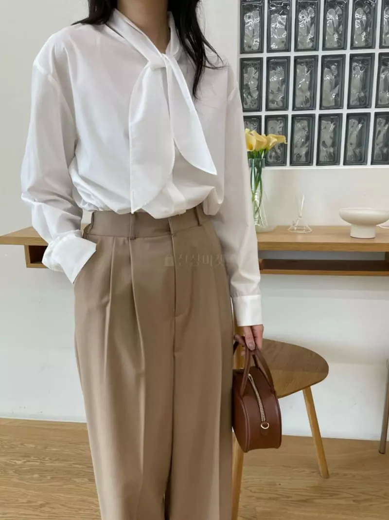 Reve - Korean Women Fashion - #thelittlethings - Ribbon Blouse - 10