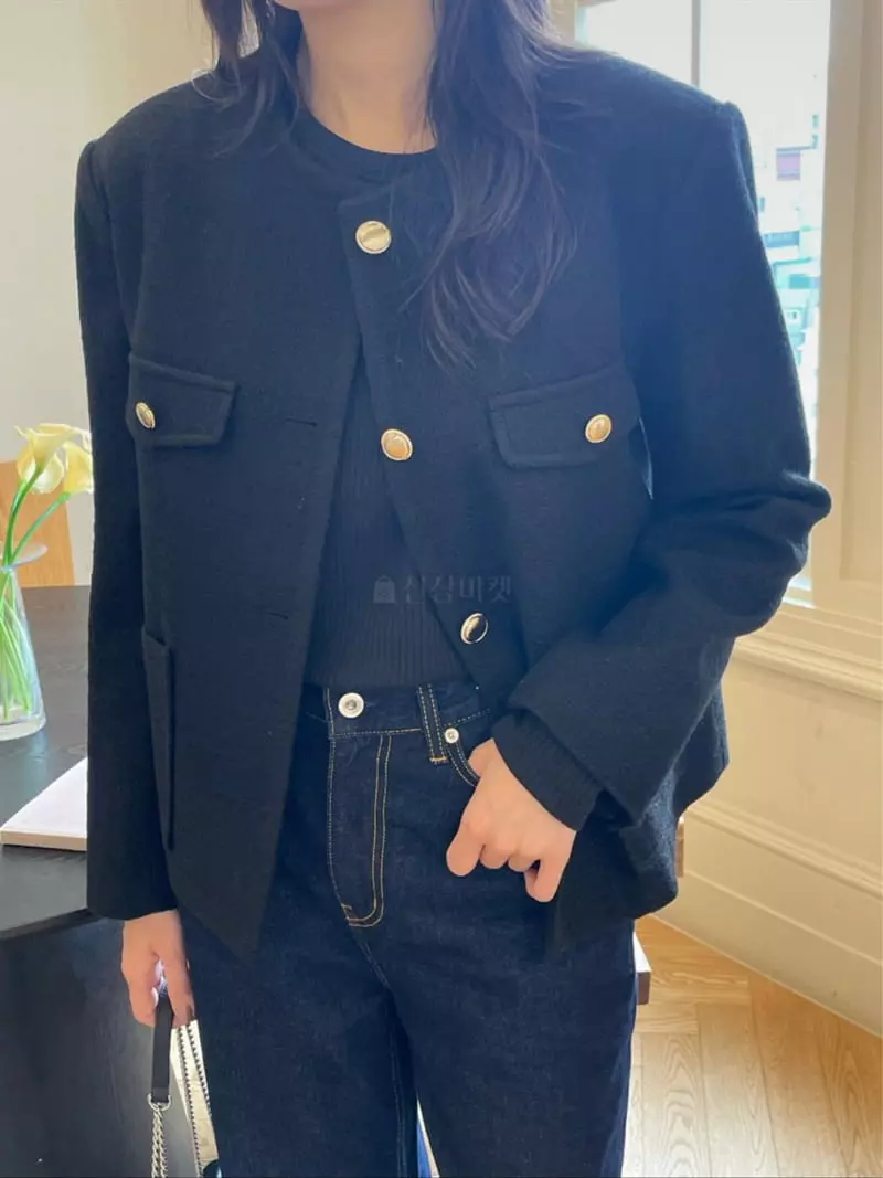 Reve - Korean Women Fashion - #thelittlethings - Row Twid Jacket - 9