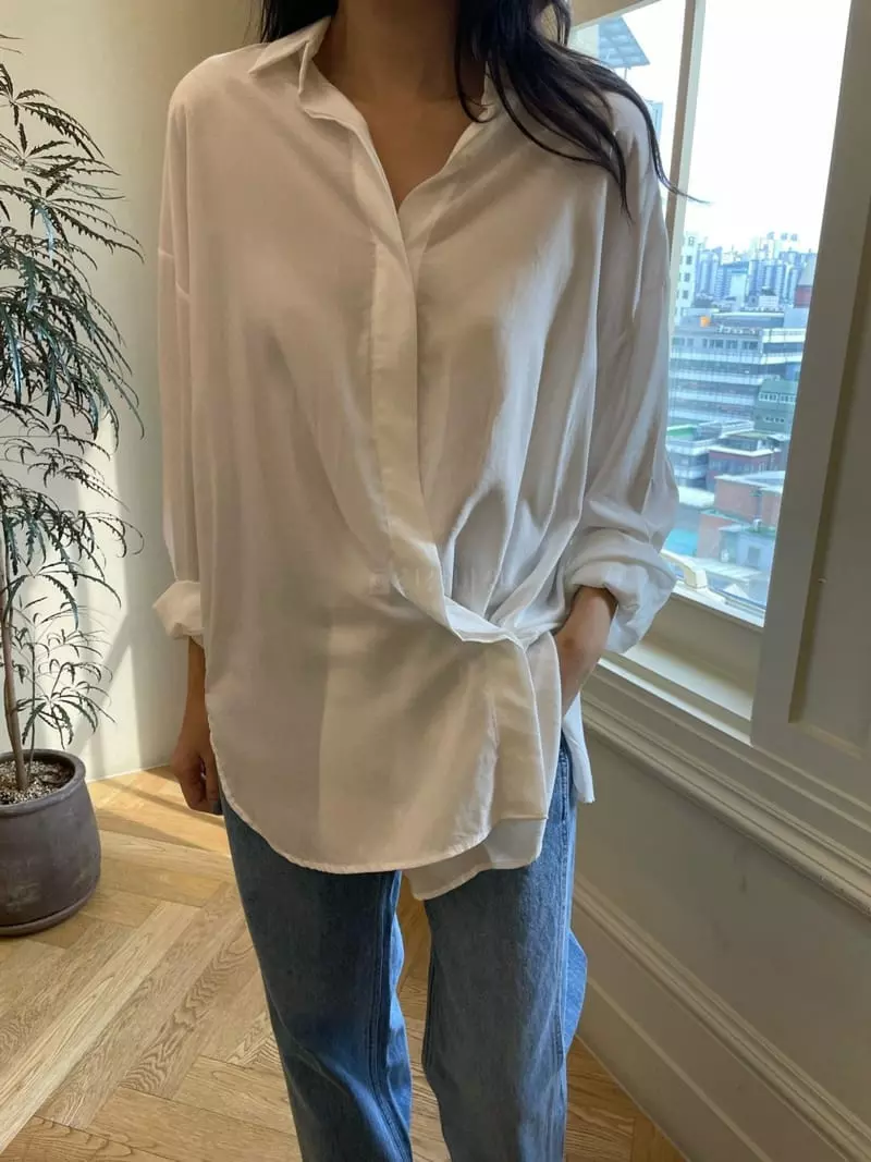 Reve - Korean Women Fashion - #vintagekidsstyle - Button Blouse - 9