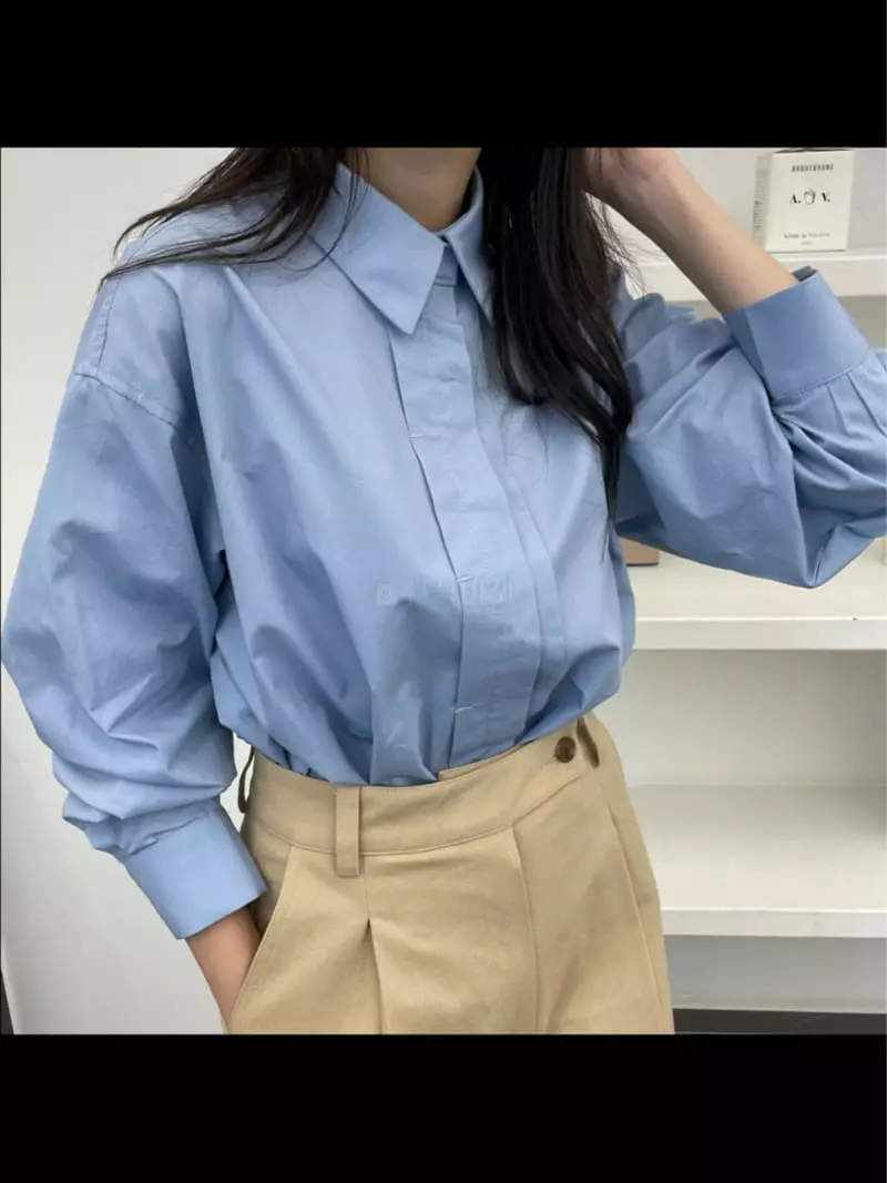 Reve - Korean Women Fashion - #womensfashion - Pintuck Shirt - 10