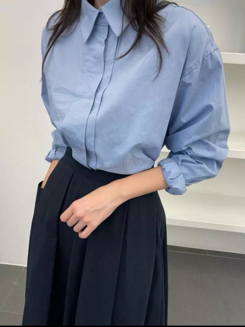 Reve - Korean Women Fashion - #womensfashion - Pintuck Shirt - 8