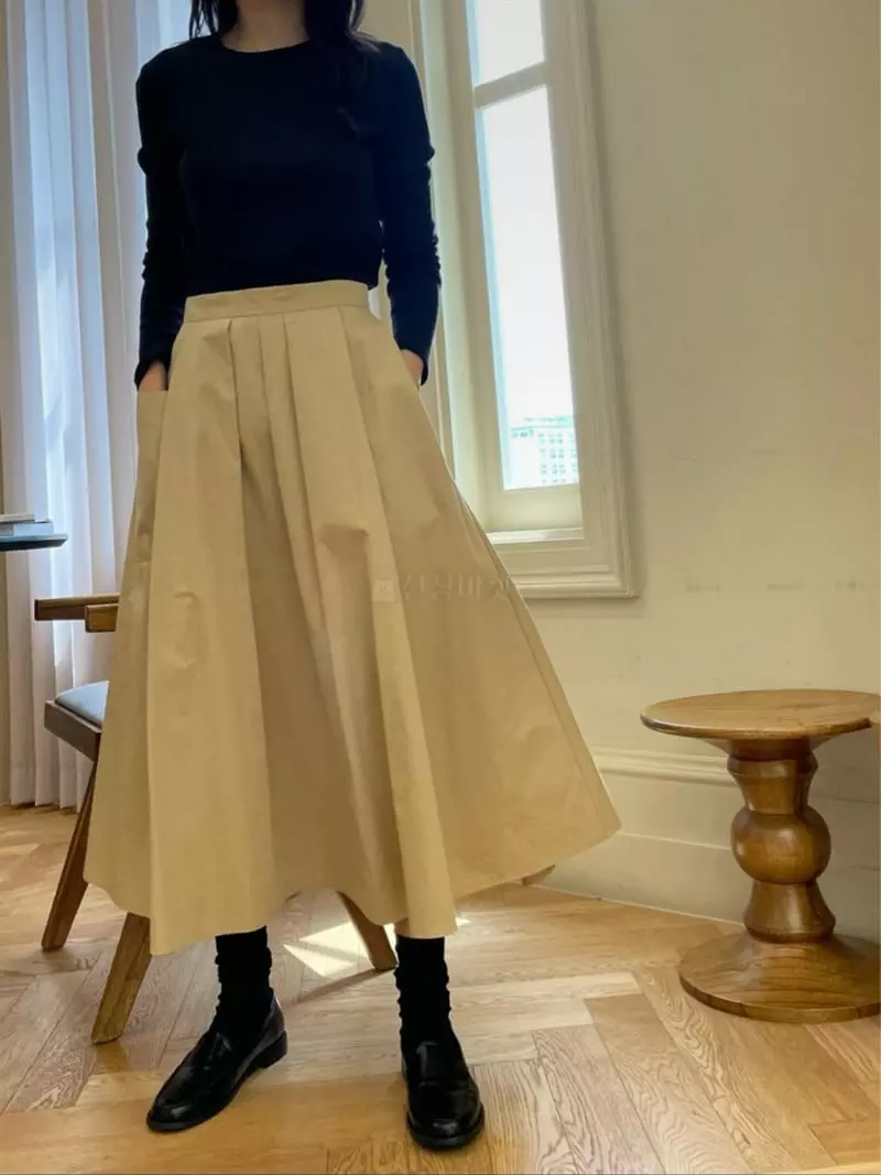 Reve - Korean Women Fashion - #womensfashion - Pocket Button Skirt - 11