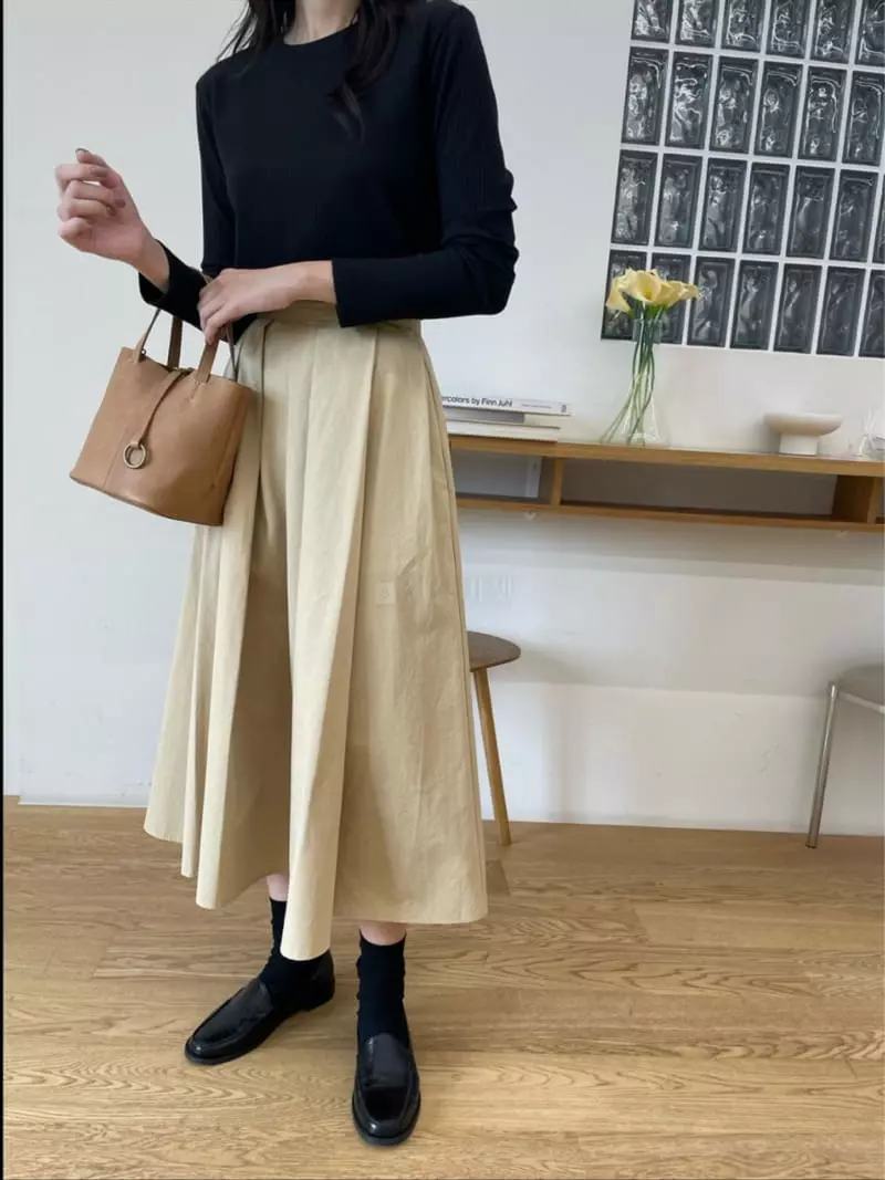 Reve - Korean Women Fashion - #womensfashion - Pocket Button Skirt - 5