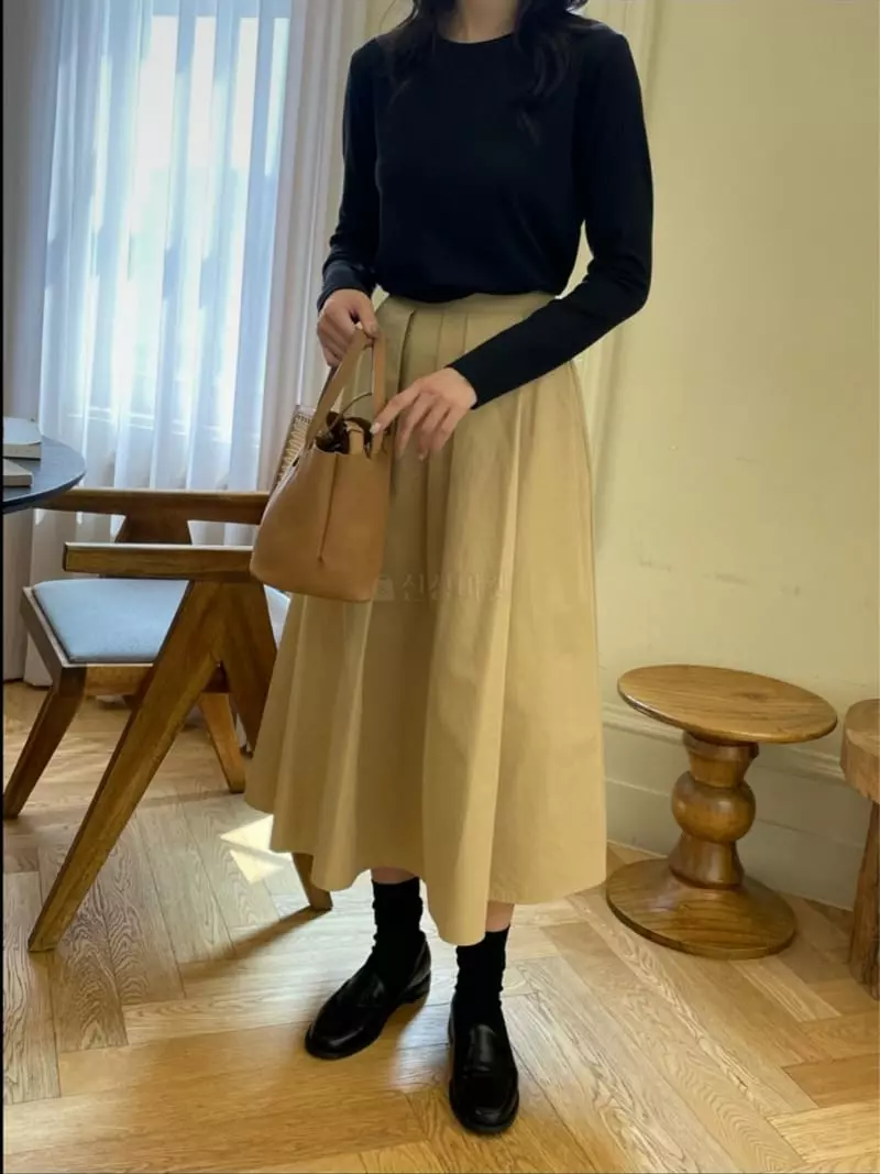 Reve - Korean Women Fashion - #womensfashion - Pocket Button Skirt - 9