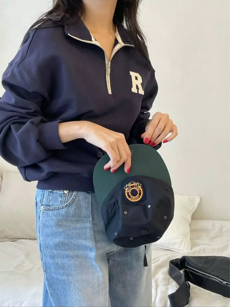 Reve - Korean Women Fashion - #womensfashion - Patch Sweatshirt - 12