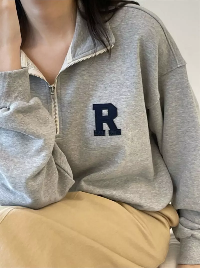 Reve - Korean Women Fashion - #womensfashion - Patch Sweatshirt - 2
