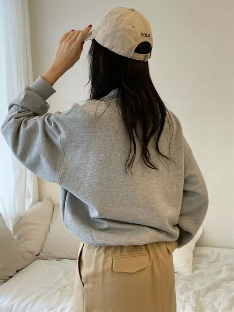 Reve - Korean Women Fashion - #womensfashion - Patch Sweatshirt - 6